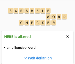 Scrabble Word Checker